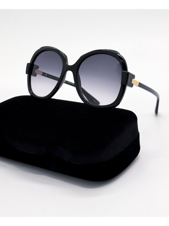 New Gucci Black Oversized Women Sunglasses GG1432S 001 main image 8